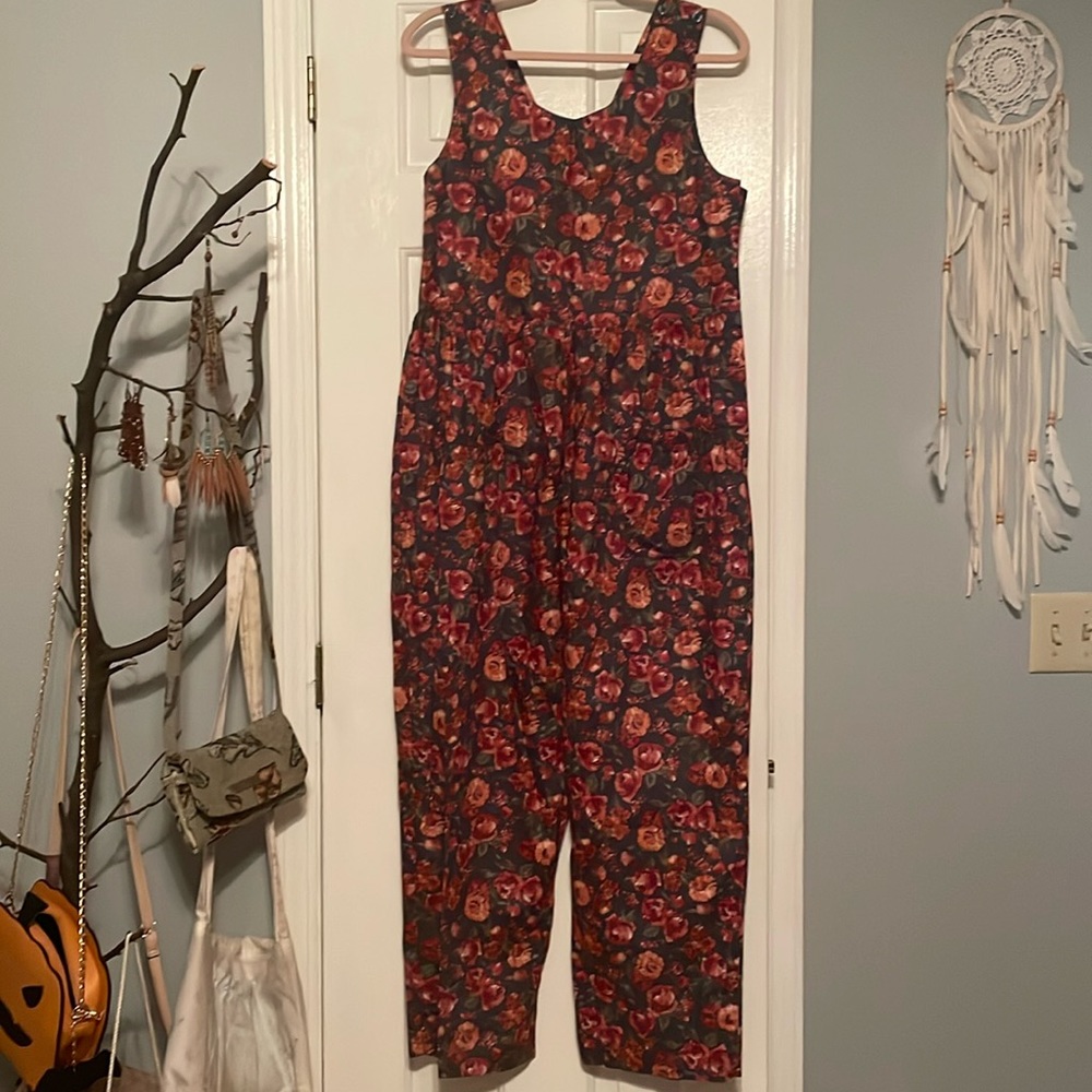 Vintage Laura Ashley romper / jumpsuit size SMALL